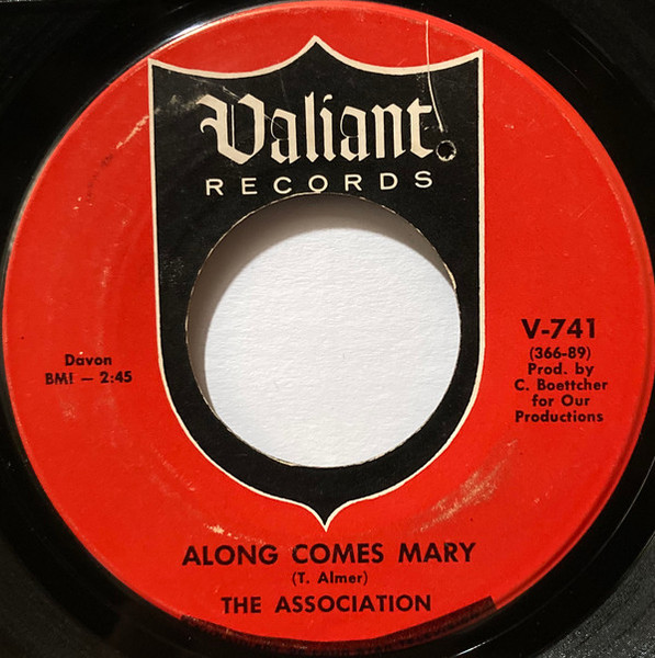 The Association (2) - Along Comes Mary (7", Single)