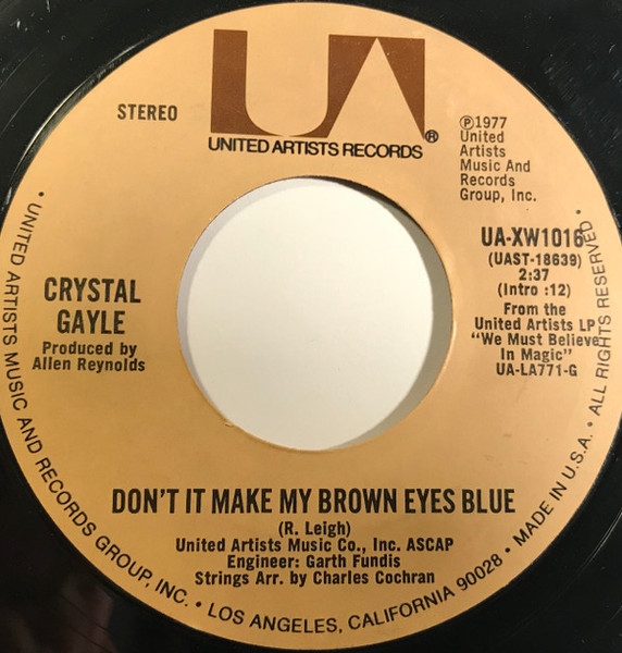 Crystal Gayle - Don't It Make My Brown Eyes Blue (7", Ter)