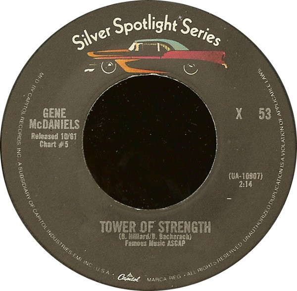 Gene McDaniels* - A Hundred Pounds Of Clay / Tower Of Strength (7", Single, RE)