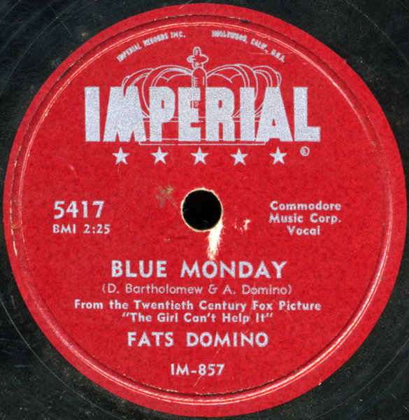 Fats Domino - Blue Monday / What's The Reason I'm Not Pleasing You (Shellac, 10")