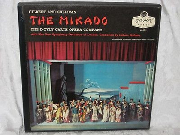 Gilbert And Sullivan* - D'Oyly Carte Opera Company, The New Symphony Orchestra Of London, Isidore Godfrey - The Mikado (2xLP, Mono + Box)