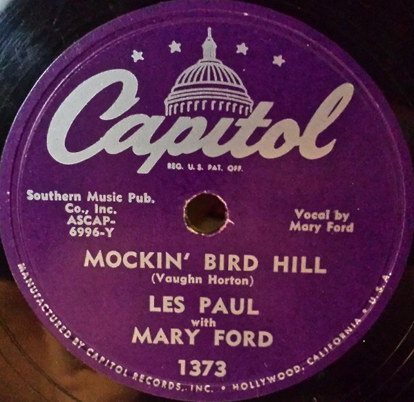 Les Paul With Mary Ford* / Les Paul - Mockin' Bird Hill / Chicken Reel (Shellac, 10")