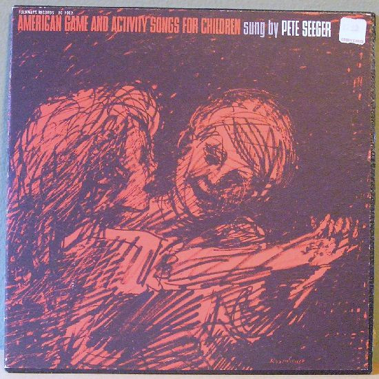 Pete Seeger - American Game And Activity Songs For Children (10", Album, Red)