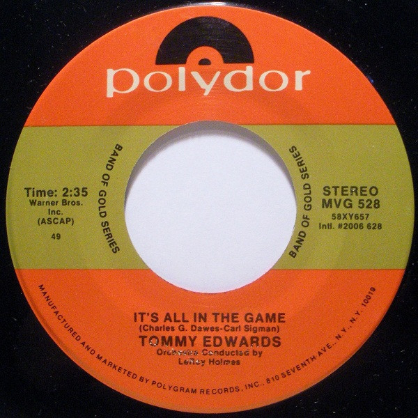 Tommy Edwards - It's All In The Game (7", 49 )