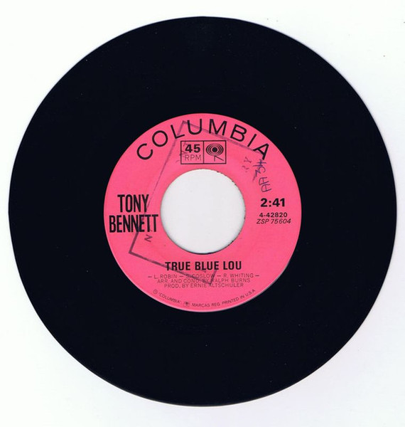 Tony Bennett - True Blue Lou / This Is All I Ask (7", Single)