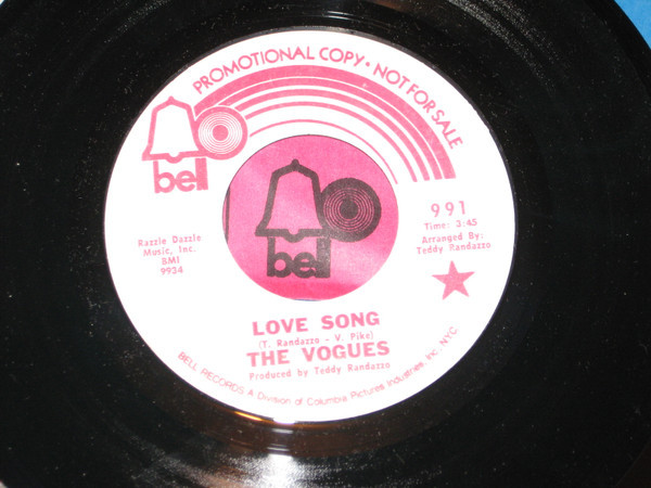 The Vogues - Love Song (7", Promo)