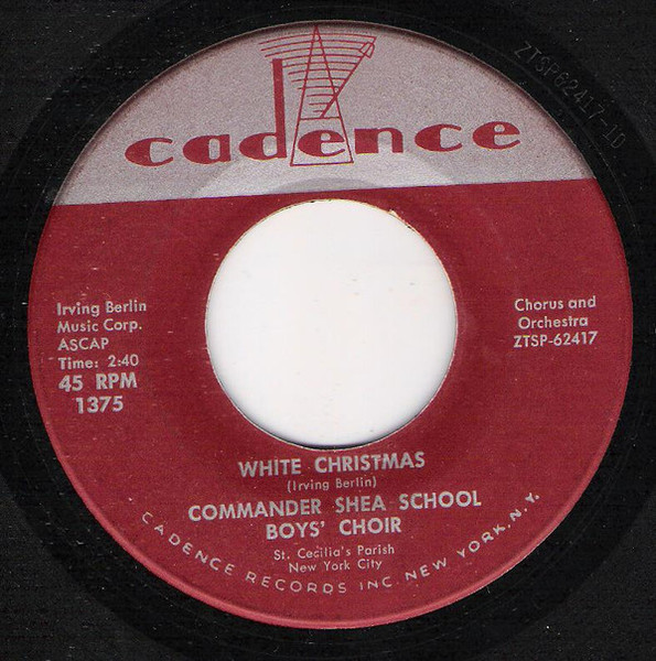 Commander Shea School Boys' Choir - White Christmas (7", Single)