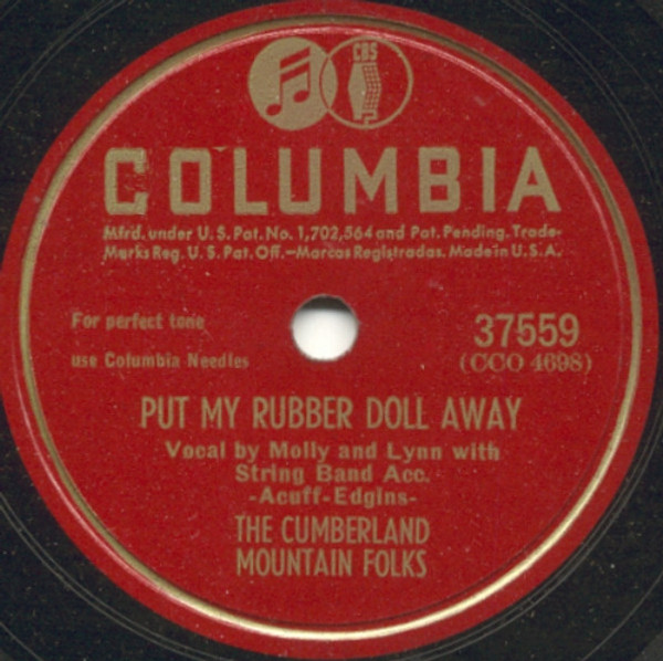 The Cumberland Mountain Folks - Put My Rubber Doll Away / The Tramp On The Street (Shellac, 10")