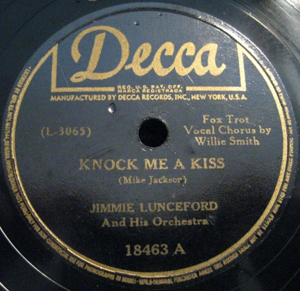 Jimmie Lunceford And His Orchestra, Willie Smith (2) - Knock Me A Kiss / Strictly Instrumental (Shellac, 10")