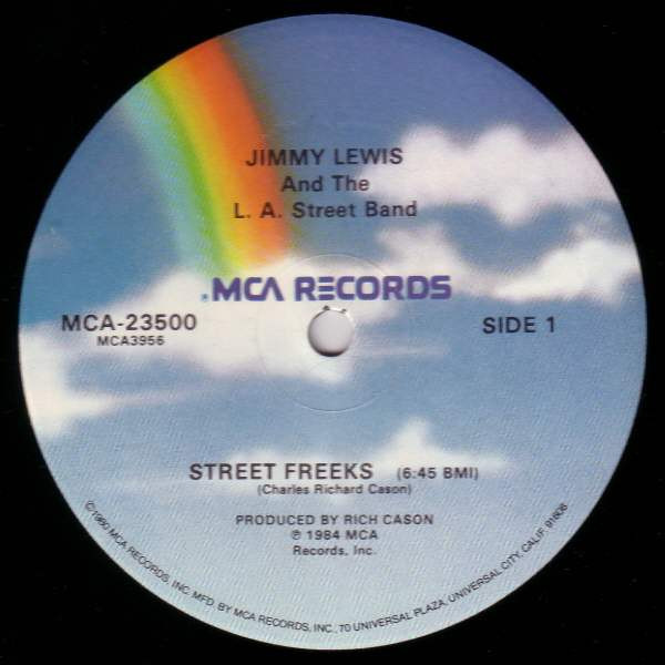 Jimmy Lewis And The L.A. Street Band - Street Freeks (12")