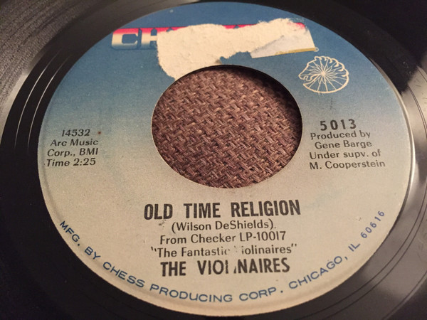 The Violinaires - Old Time Religion / My Mother Used To Hold Me (7", Single)