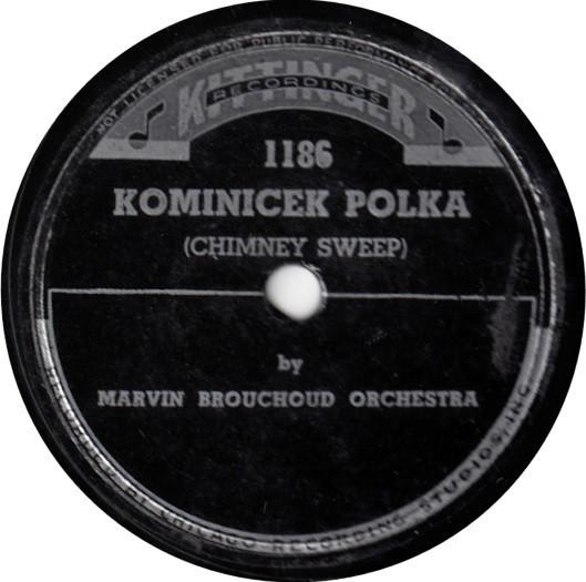 Marvin Brouchoud Orchestra - Kominicek Polka / A Night In May (Shellac, 10")