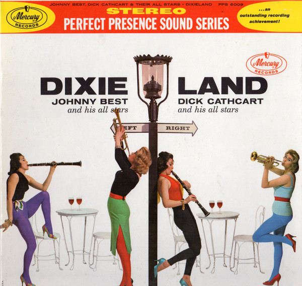 Johnny Best And His All Stars And Dick Cathcart And His All Stars - Dixieland Left And Right (LP, Album, Gat)