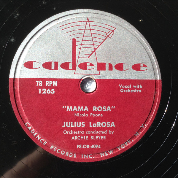 Julius LaRosa* - Domani (Tomorrow) / Mama Rosa (Shellac, 10")