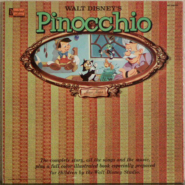 Walt Disney Studio - Walt Disney's Story Of Pinocchio (LP, Album, Mono, RP, Gat)