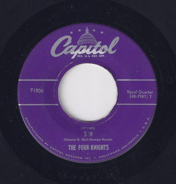 The Four Knights - (It's No) Sin (7")