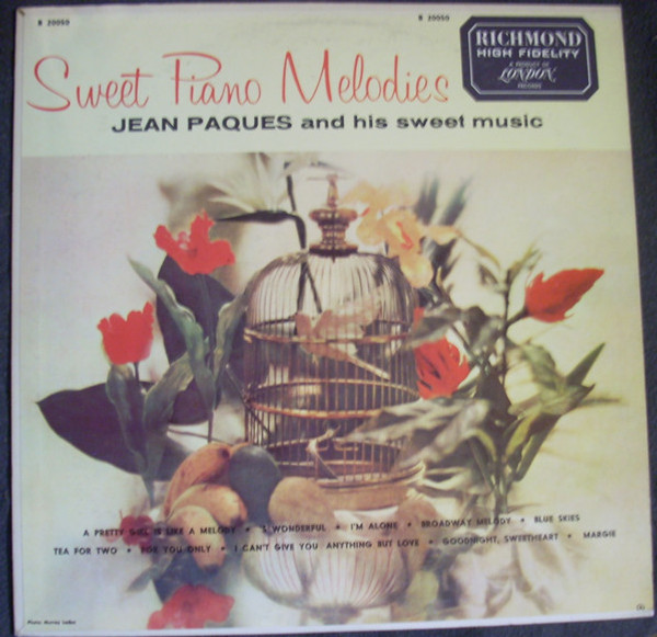 Jean Paques And His Sweet Music* - Sweet Piano Melodies (LP, Album, Mono)