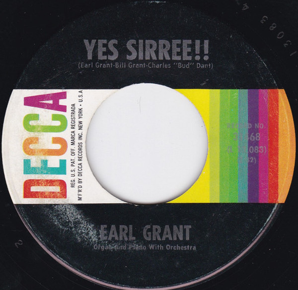 Earl Grant - Yes Sirree!! / Steve's Theme (7", Single, Pin)