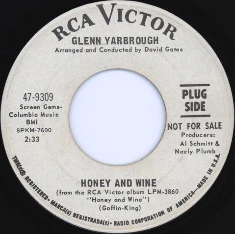 Glenn Yarbrough - Honey And Wine / Ain't You Glad You're Livin', Joe (7", Single, Promo)