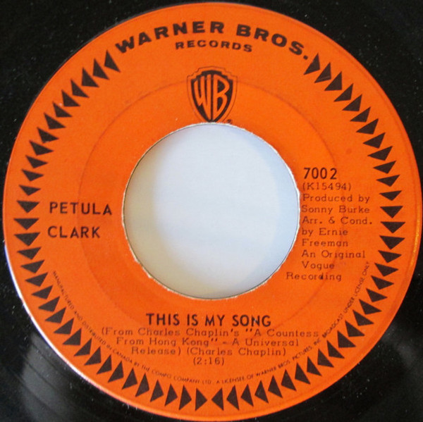 Petula Clark - This Is My Song (7", Single)