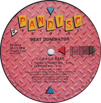 Beat Dominator - 1-2-3-4-5-6 Bass (12")