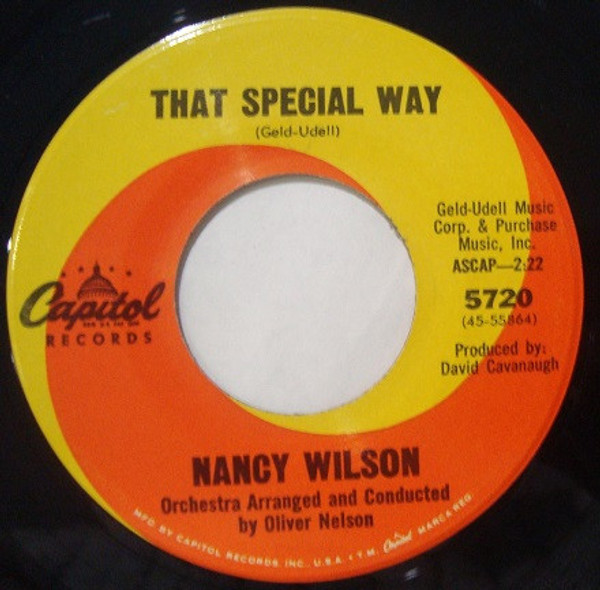 Nancy Wilson - That Special Way (7")