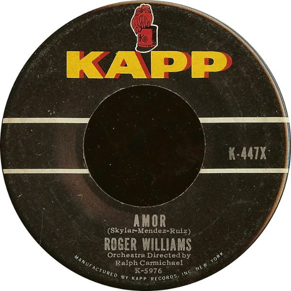 Roger Williams (2) - Amor / Marie, Marie (7")