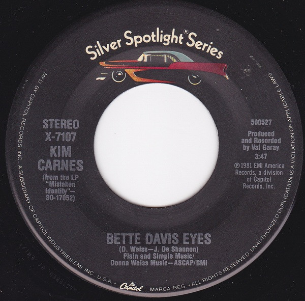 Kim Carnes - Bette Davis Eyes / More Love (7", Single)