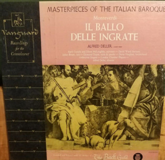 Monteverdi* – Alfred Deller, The Deller Consort* - Il Ballo Delle Ingrate (LP)