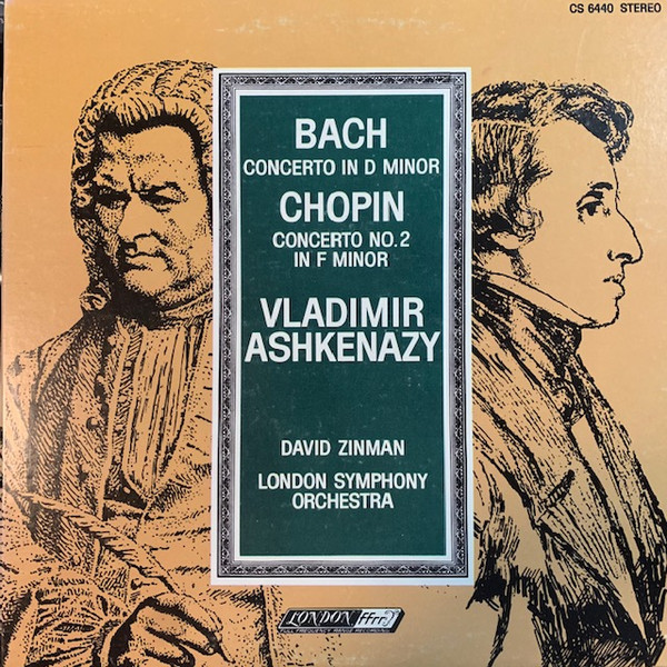 Bach* / Chopin* - Vladimir Ashkenazy, David Zinman, London Symphony Orchestra* - Concerto In D Minor / Concerto No. 2 In F Minor (LP, Album)