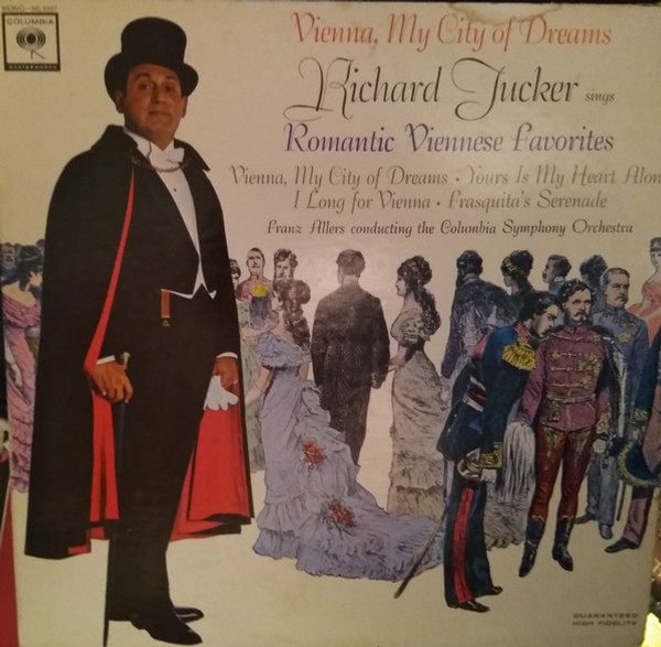 Richard Tucker (2) - Vienna, My City Of Dreams (LP, Mono)
