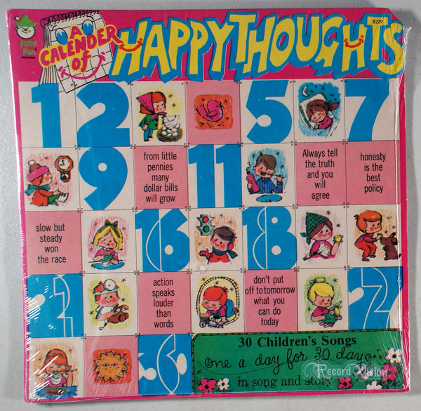 Selma Rich Brody - A Calender Of Happy Thoughts (LP, Mis)