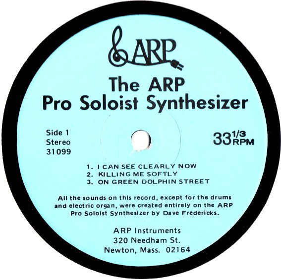 Dave Fredericks - The ARP Pro Soloist Synthesizer (7")
