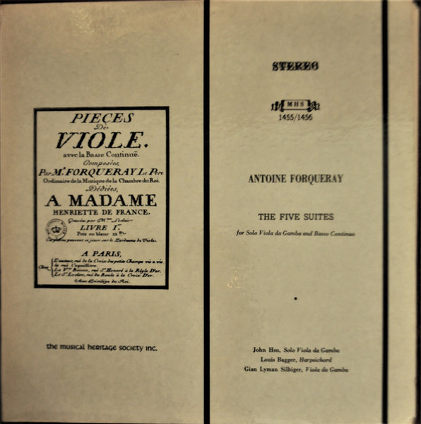 Antoine Forqueray - Five Suites For Viola Da Gamba And Basso Continuo (2xLP, Album)