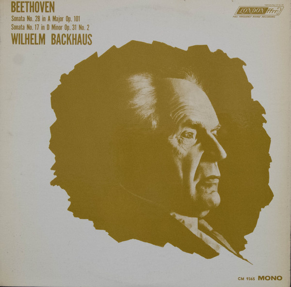 Wilhelm Backhaus, Beethoven* - Sonatas Nos. 28 & 17 (LP, Album, Mono)
