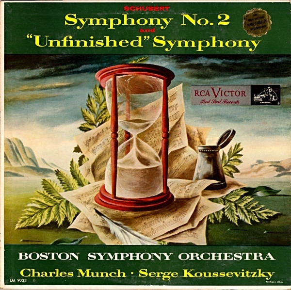 Boston Symphony Orchestra, Charles Munch • Serge Koussevitzky / Schubert* - Symphony No. 2 And "Unfinished" Symphony (LP, Mono)