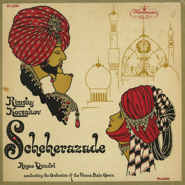 Rimsky-Korsakov*, Orchestra Of The Vienna State Opera*, Argeo Quadri - Scheherazade (LP, Album, Mono)