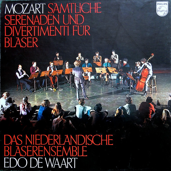 Mozart*, Das Niederländische Bläserensemble*, Edo de Waart - Sämtliche Serenaden Und Divertimenti Für Bläser (5xLP + Box, Comp)