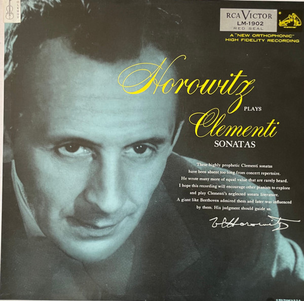 Horowitz* Plays Clementi* - Sonatas (LP, Album, Mono)