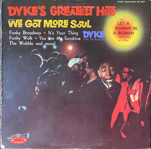 Dyke And The Blazers* - Dyke's Greatest Hits (LP, Comp, Scr)