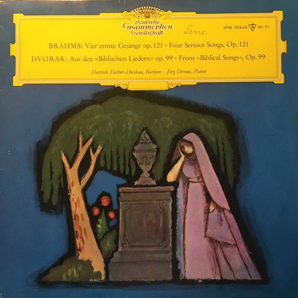 Johannes Brahms ‧ Anton Dvorak* / Dietrich Fischer-Dieskau ‧ Jörg Demus - Vier Ernste Gesänge Op. 121 ‧ Aus Den "Biblischen Liedern" Op. 99  (LP, Mono)