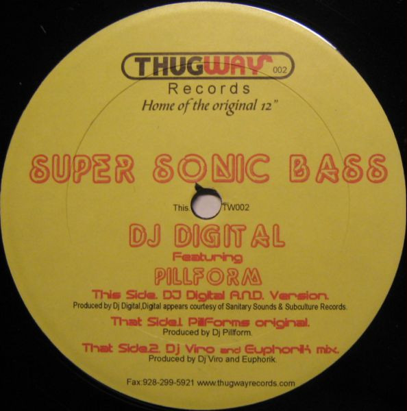 DJ Digital Featuring PillFORM - Super Sonic Bass (12")