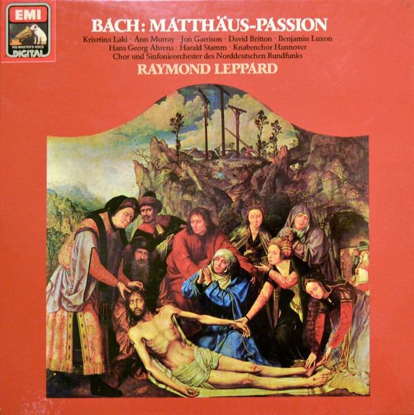 Bach*, Knabenchor Hannover, Chor* Und Simfonieorchester Des Norddeutschen Rundfunk*, Raymond Leppard - Matthäus-Passion (4xLP, RE + Box)
