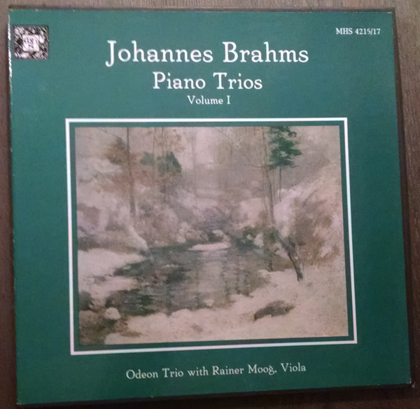 Johannes Brahms, Odeon Trio with Rainer Moog - Piano Trios Volume 1 (3xLP, Album, Box)