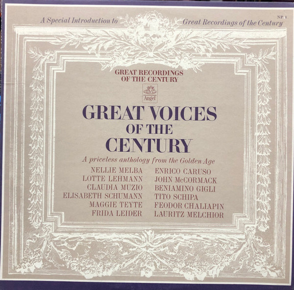 Various - Great Voices Of The Century (LP, Album, Comp, Ltd, Scr)