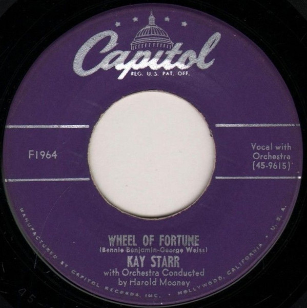 Kay Starr - Wheel Of Fortune (7", Scr)