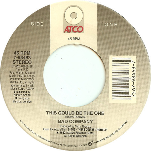 Bad Company (3) - This Could Be The One (7", Spe)