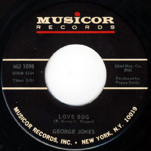 George Jones (2) - Love Bug / I Can't Get Used To Being Lonely (7", Single)
