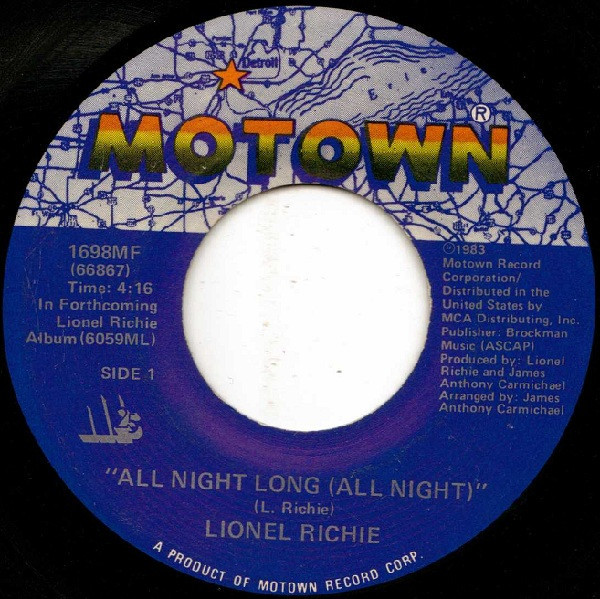 Lionel Richie - All Night Long (All Night) (7", Single)