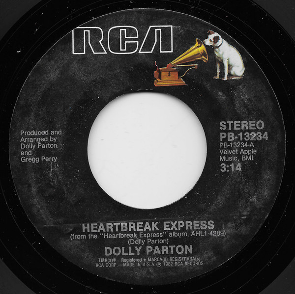 Dolly Parton - Heartbreak Express (7", Single, Styrene)